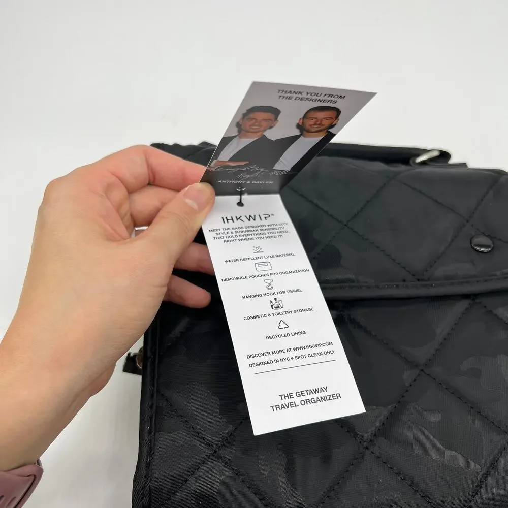 IHKWIP Getaway Hanging Travel Organizer Black Camo